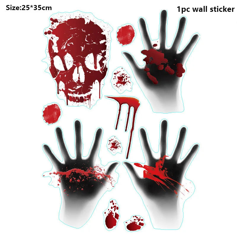 Autocollants Muraux pour Portes et Fenêtres d'Halloween