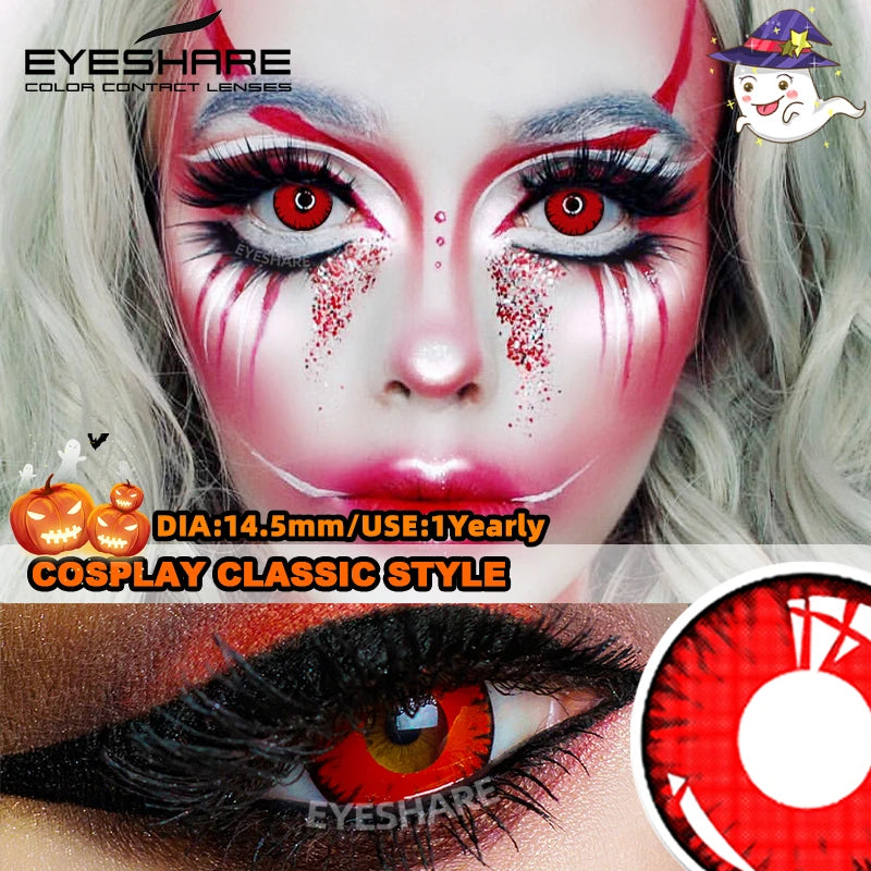 "Lentilles Halloween : tes yeux, leur dernier souvenir."