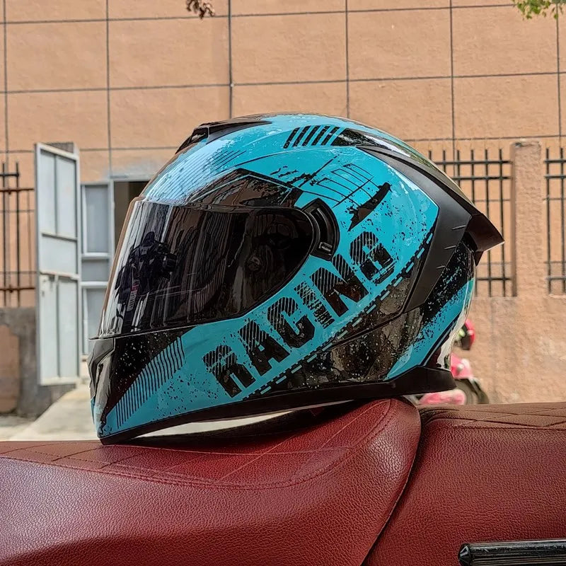 casque integral moto scooter homme femme avec graphisme personalisé