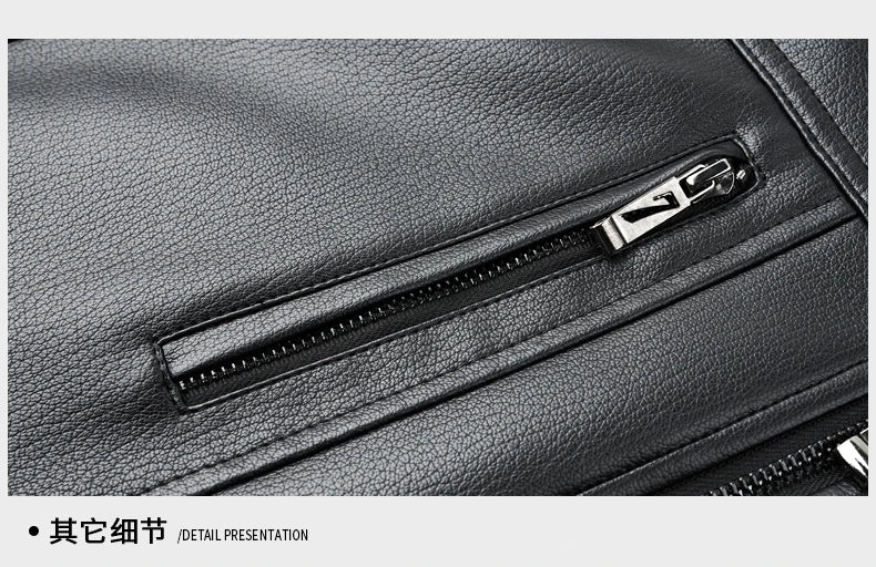 Manteau Homme Cuir Véritable Peau Mouton - Col Fourrure Chaud | MONASTORESHOP.COM