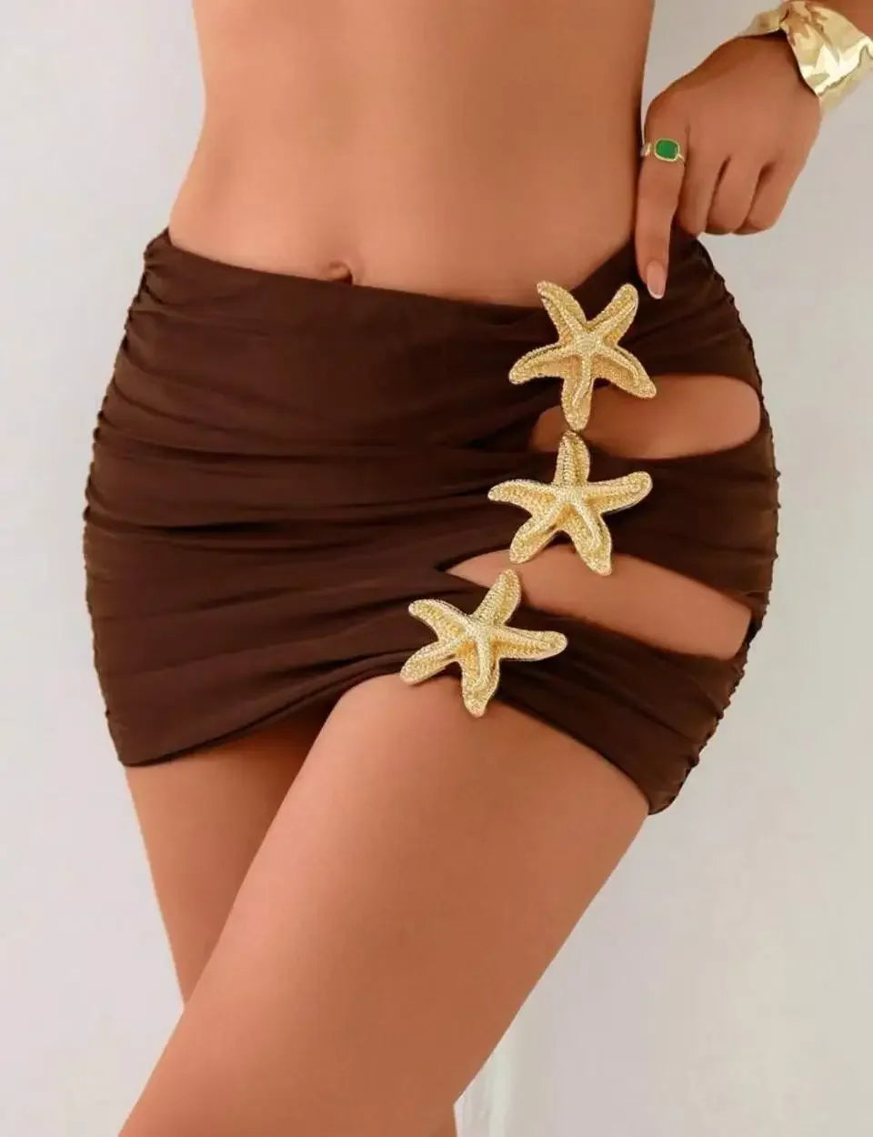 Jupe de Plage Étoile de Mer Femme ⭐ Maillot de Bain Élégant