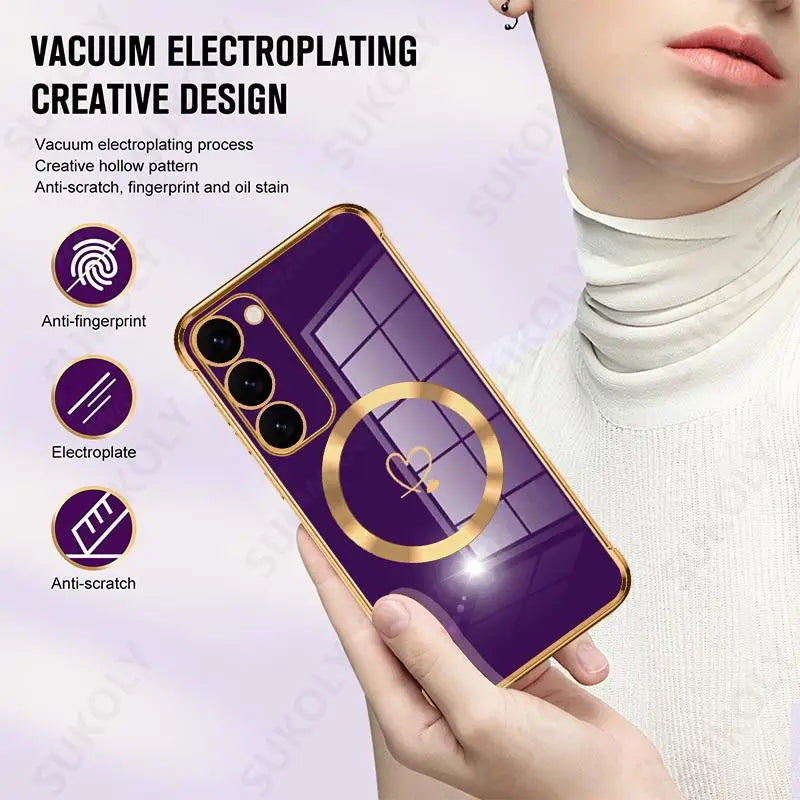 Étui à bandoulière pour femmes Samsung Galaxy S23 ultra au S24 FE