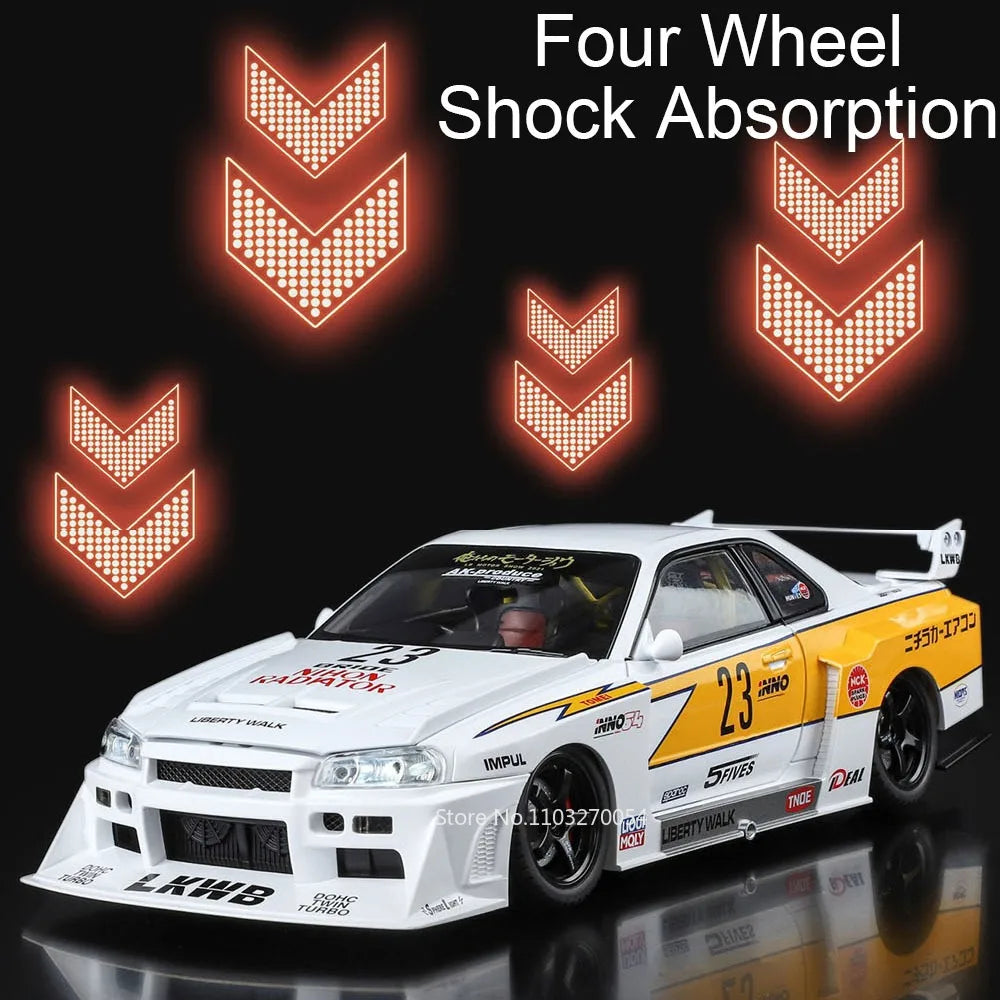 super car GTR 1/18 en alliage