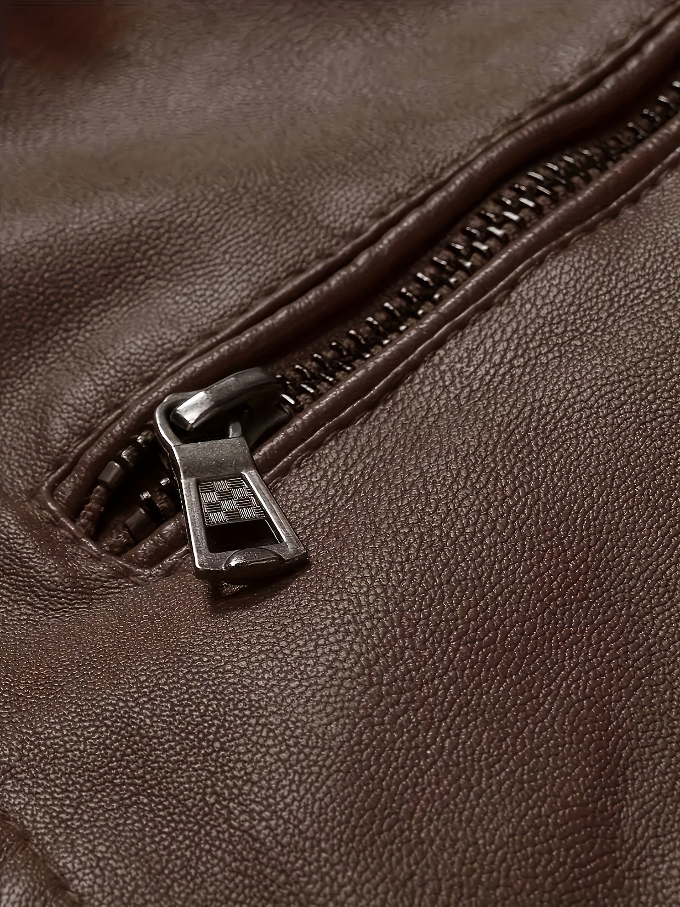 🏍️ Veste Biker Homme Col Montant Zippée - Coupe Ajustée ✨