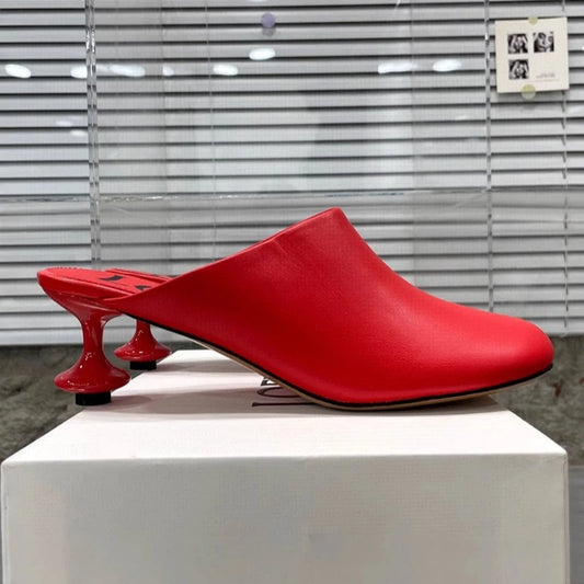 mocassin élégant a talon ouvert
