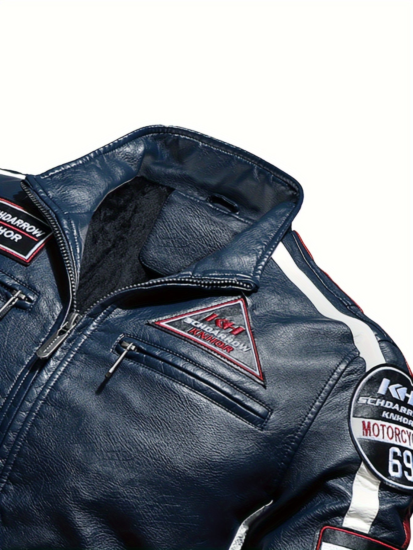 Veste Cuir Homme Style Motard - Blouson Simili Cuir Casual Premium 🏍️