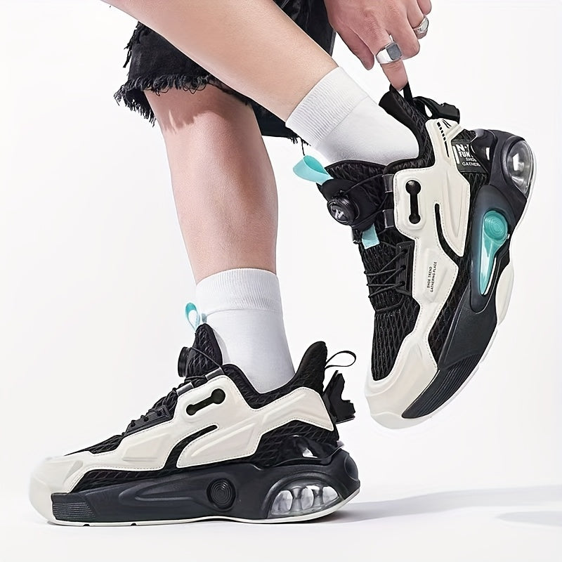 Baskets Homme Running Air Pad - Chaussures Sport Mi-Montantes Respirantes